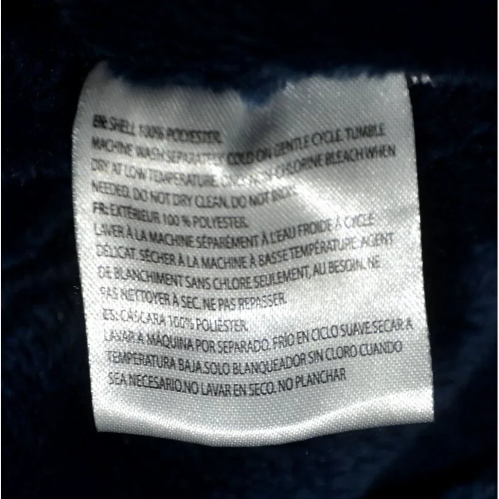 The Comfy Original Quarter-Zip Wearable Blanket Navy Blue One Size SO Soft Cozy